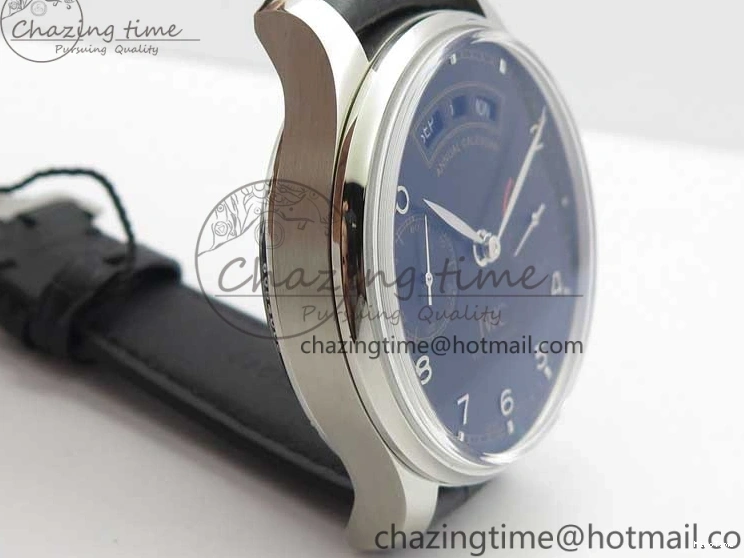 MIROTIME 0505 Portuguese Real PR Real Annual Calendar IW503502 ZF 1:1 Best Edition Black Dial Steel Markers on Black Leather Strap A StreetReady 7134